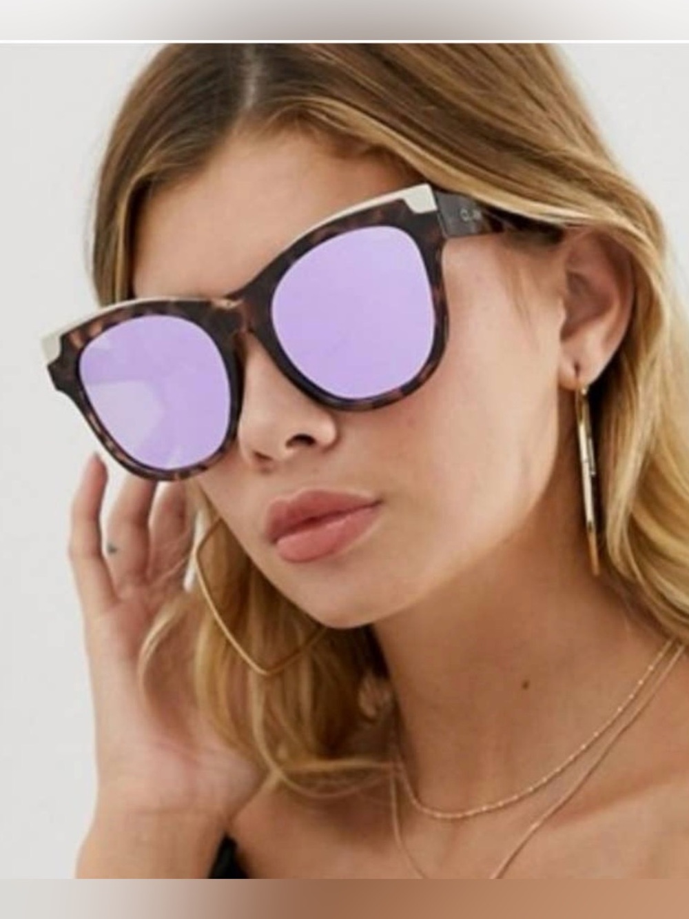 Quay “It’s my way gold” sunglasses in tortoise